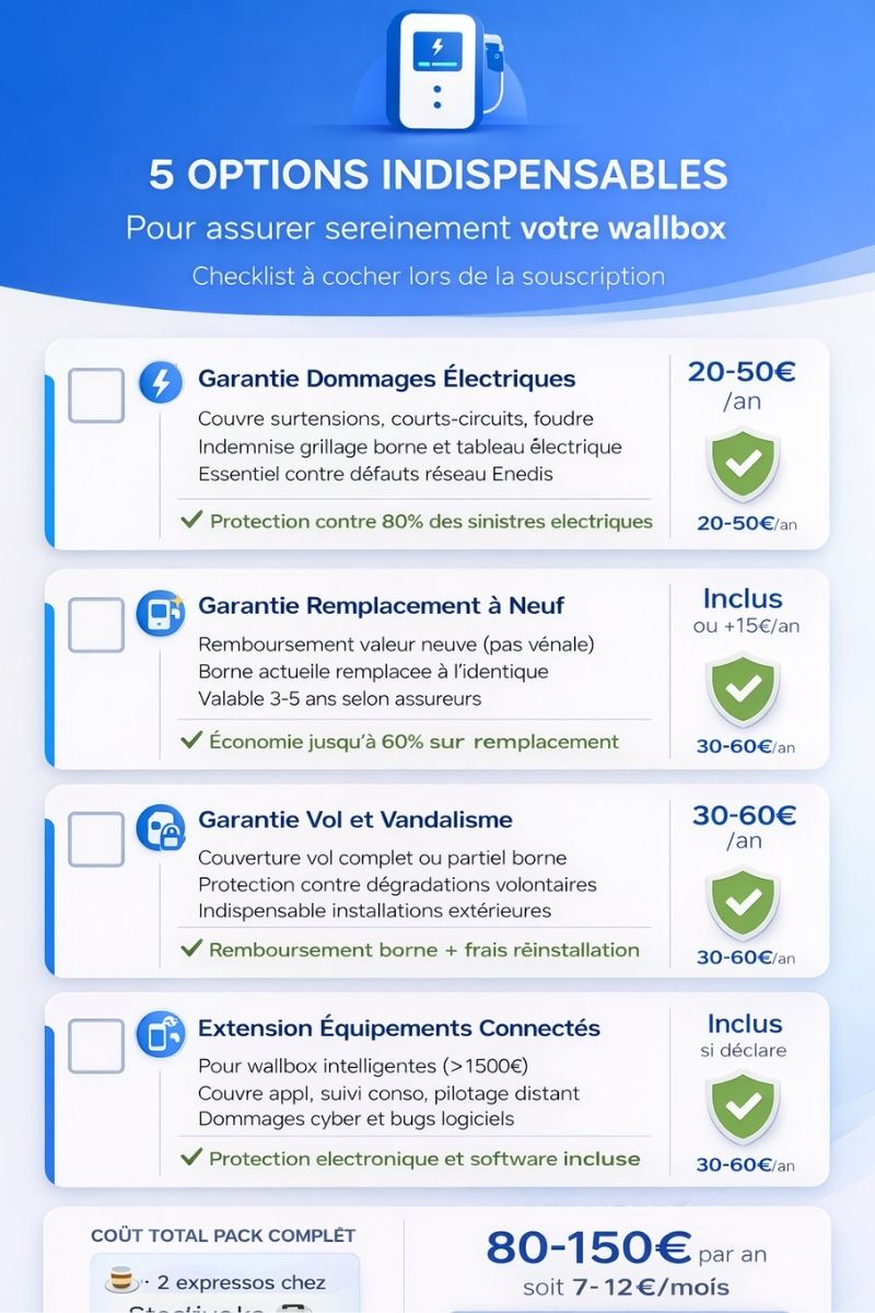 Checklist Options Assurance Borne De Recharge